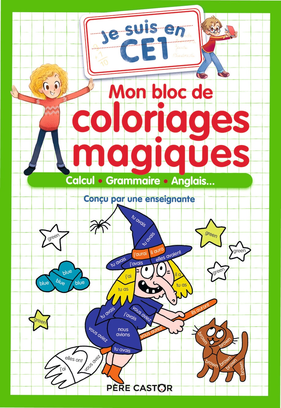 Je suis en CE1 - Mon bloc de coloriages magiques - CE1